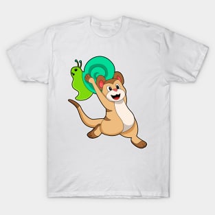 Meerkat with Snail T-Shirt